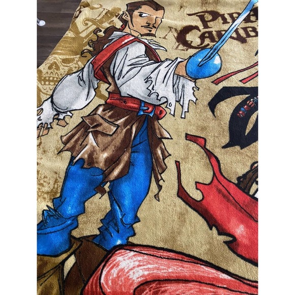 Disney Pirates of the Caribbean Plush Throw Blanket - Picture 3 of 5